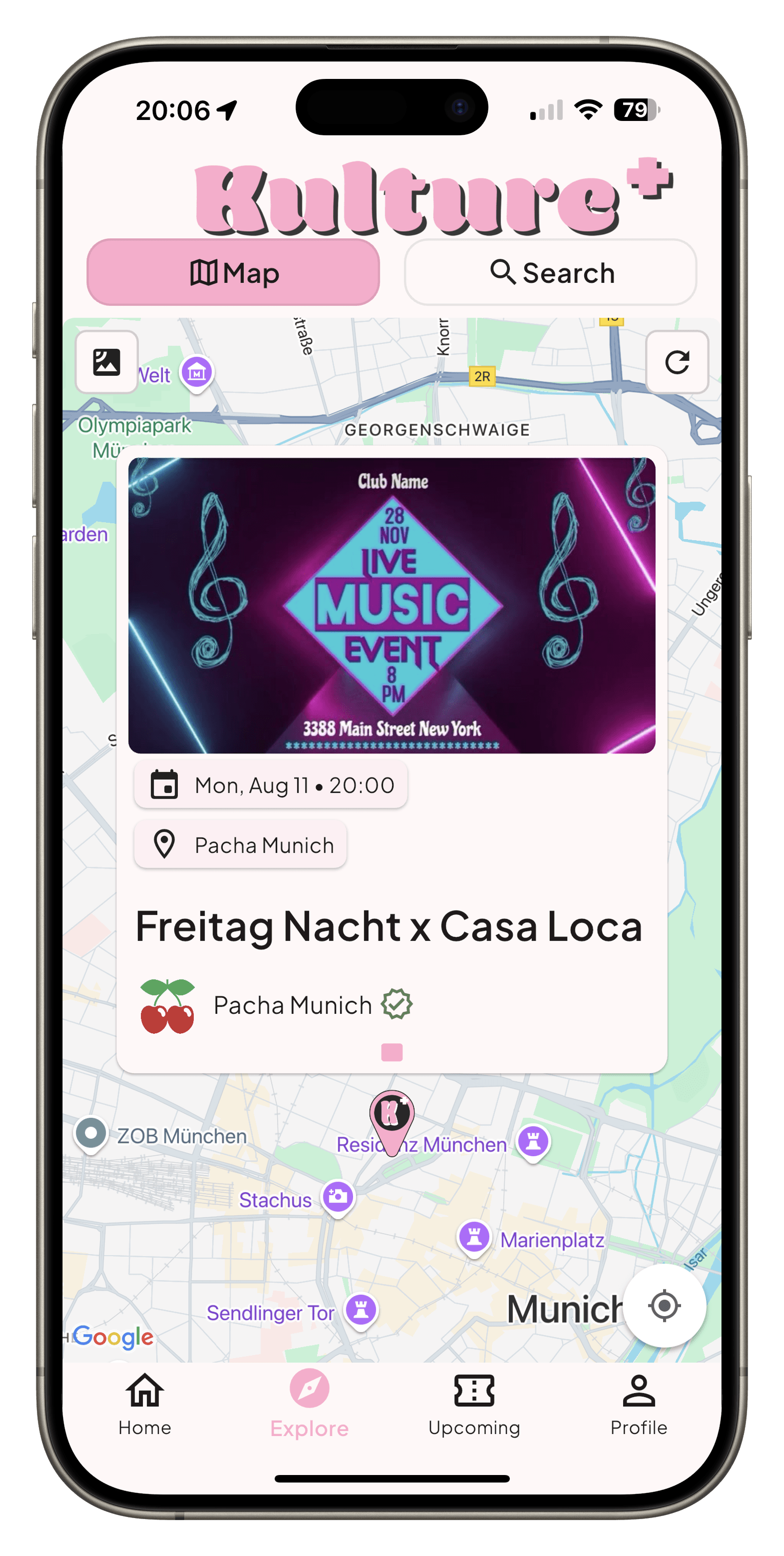 Mobile Explore Screen